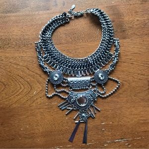 Vintage Silver Statement Necklace